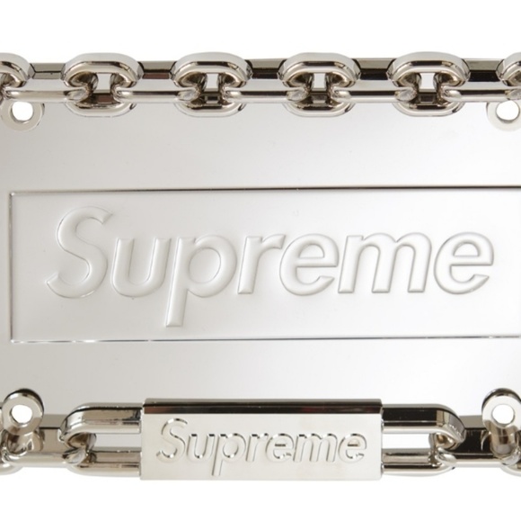 Supreme Chain License Plate Frame 